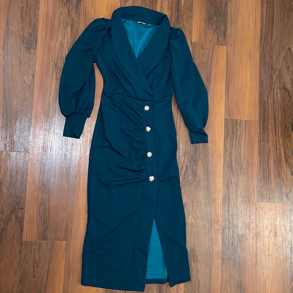 Shein long sleeve slit, maxi dress